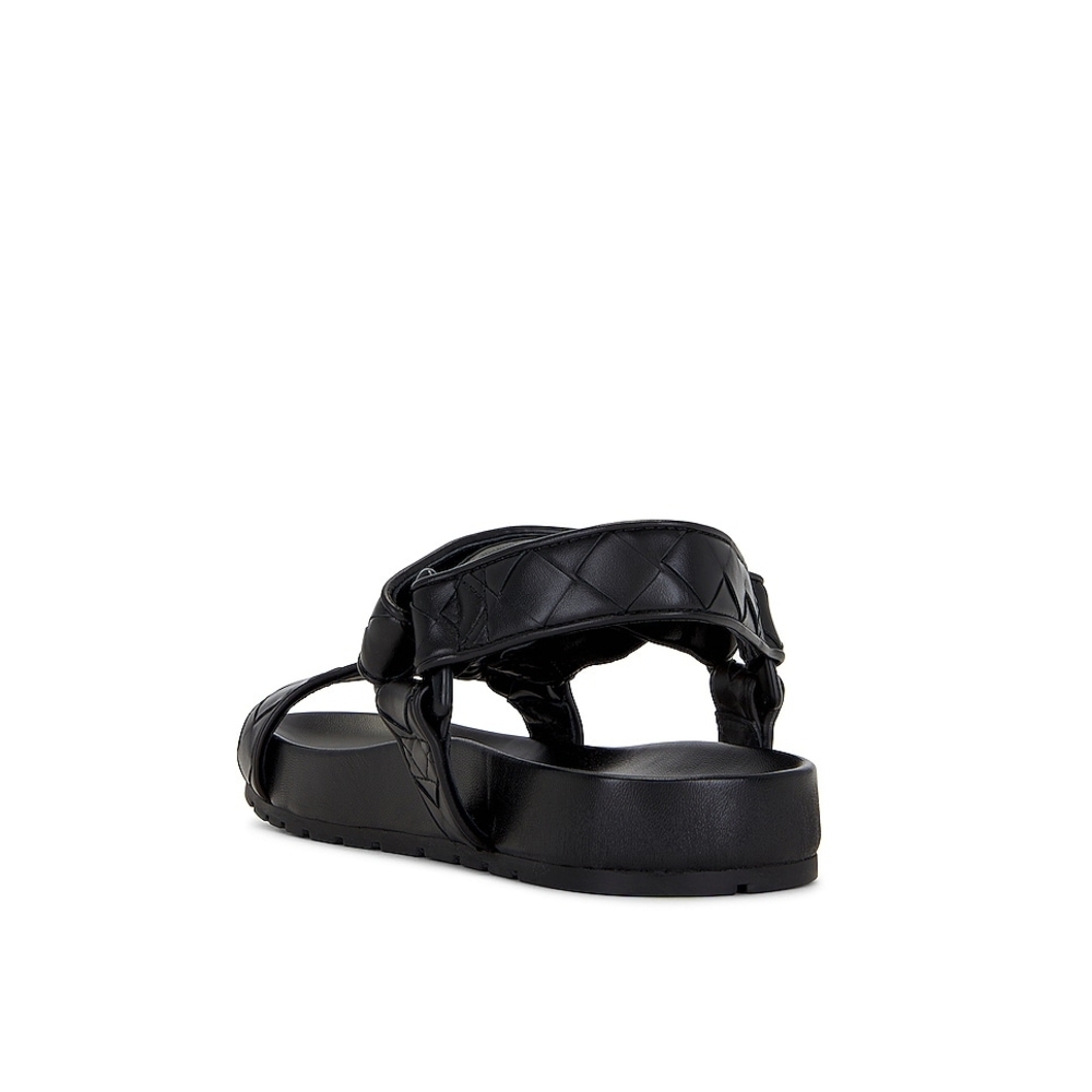 NEW Bottega Veneta Women's Black Intrecciato Trip Sandals - Picture 5 of 14